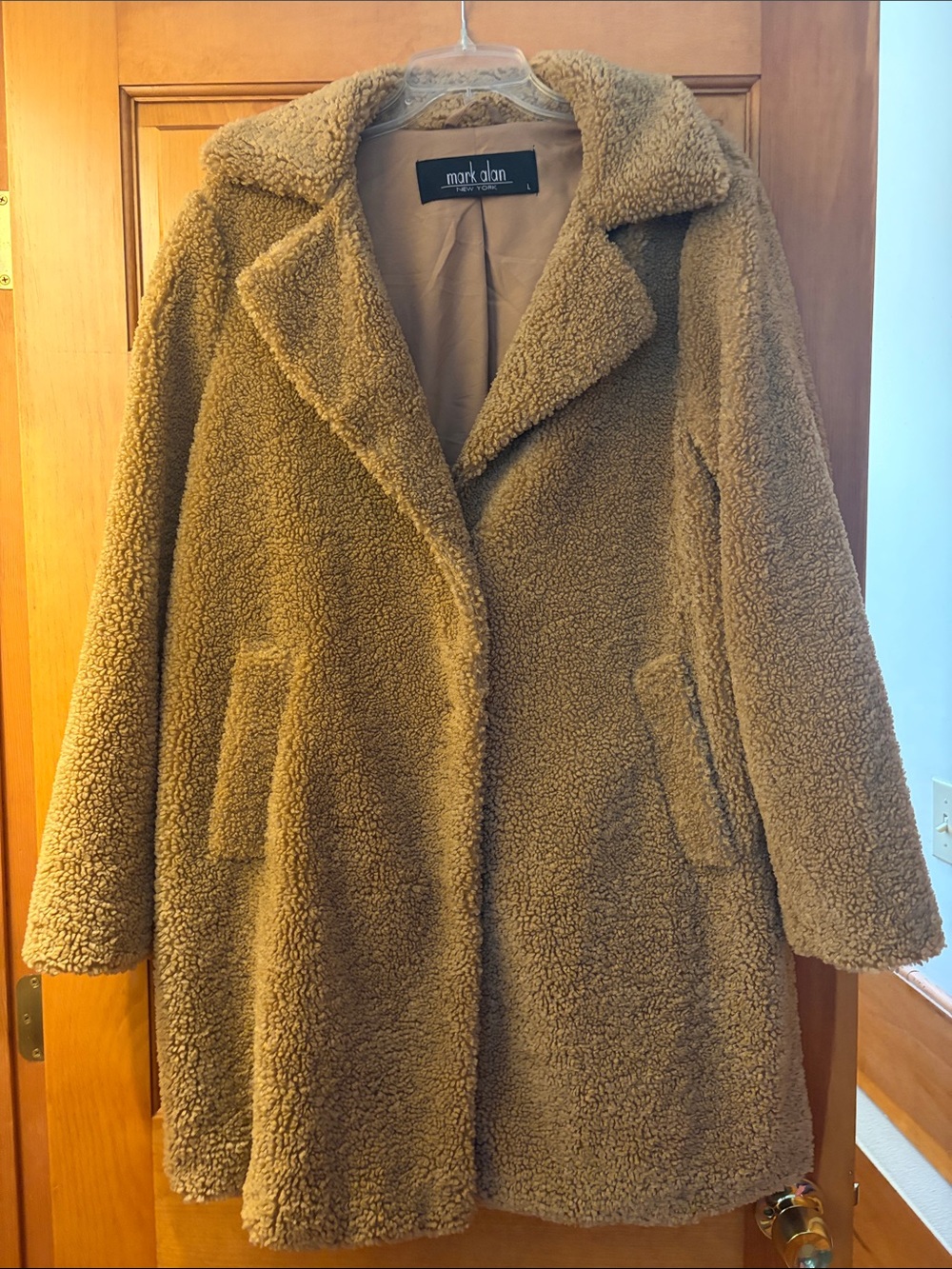 Mark Alan Women's Tan Teddy Coat